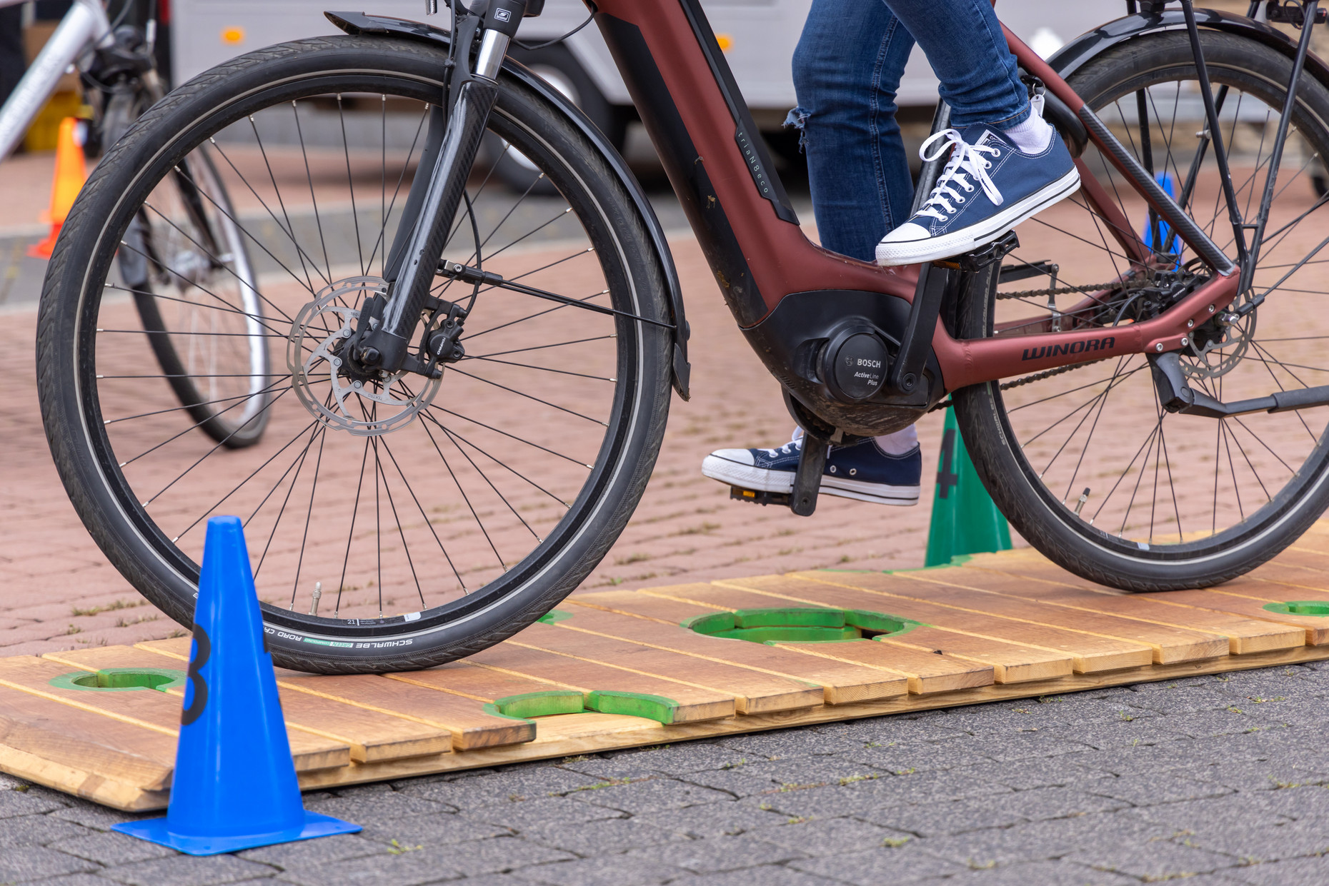 Radfahren in Action